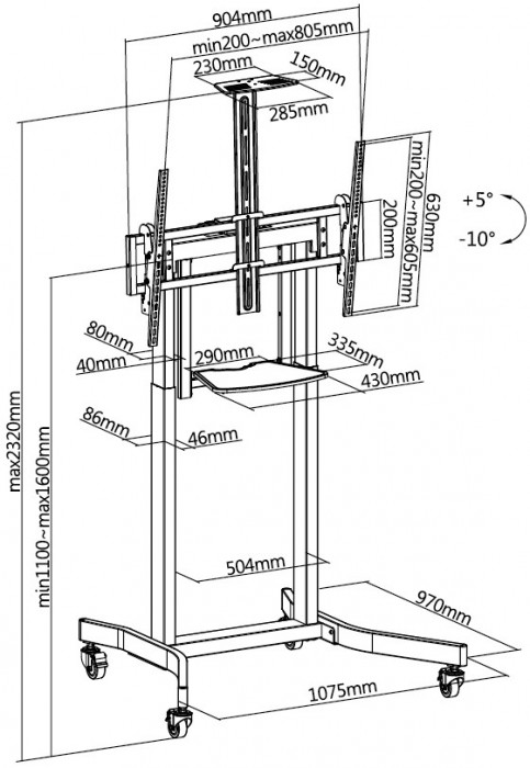 Gembird TVS-100T-01