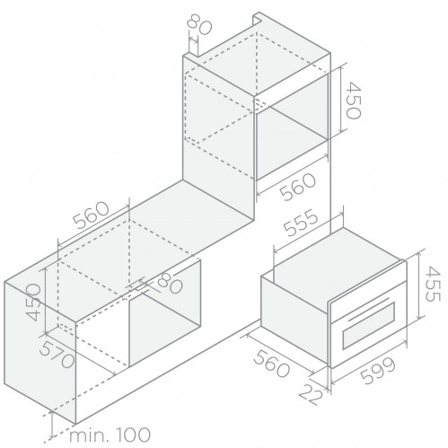 Elica VIRTUS COMBI STEAM MW 645 TFT BL