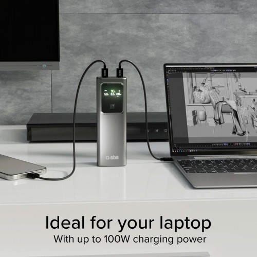 SBS LCD Power Bank 100W 20000