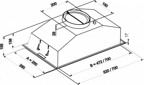 Вытяжка ELEYUS Modul 700 52