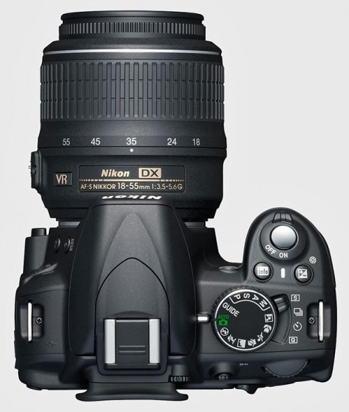 Nikon D3100 вид сверху
