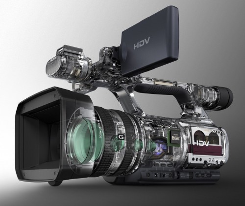 Sony HDR-FX1000 - прозрачно