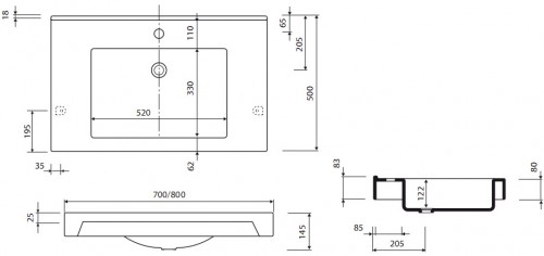 Чертеж с размерами