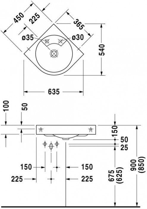Чертеж с размерами