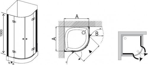 Ravak SmartLine SMSKK4-80