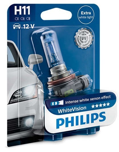 Philips H11 WhiteVision 1pcs