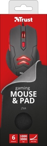 Trust Ziva Gaming Mouse with Mouse Pad