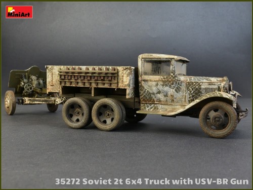 MiniArt Soviet 2T 6x4 Truck and 76-mm USV-BR Gun (1:35)