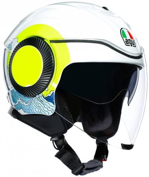 AGV Orbyt SUNSET WHITE/YELLOW FLUO