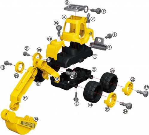 DIY Spatial Creativity Mini Car LM9011