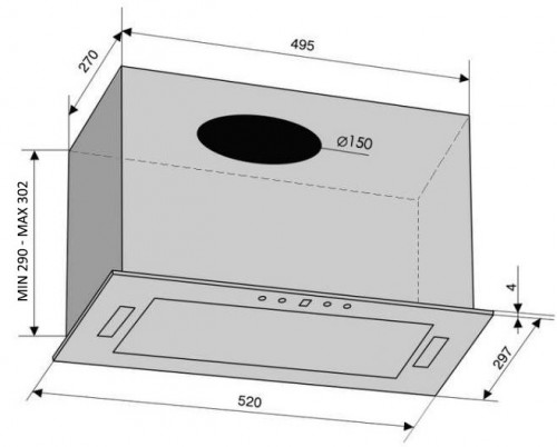 VENTOLUX Punto 52 BG 1000 TRC