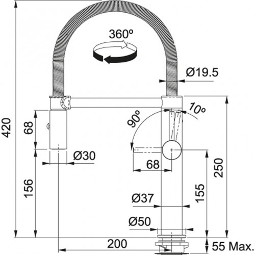 Franke Pescara Semi-Pro L 115.0393.975