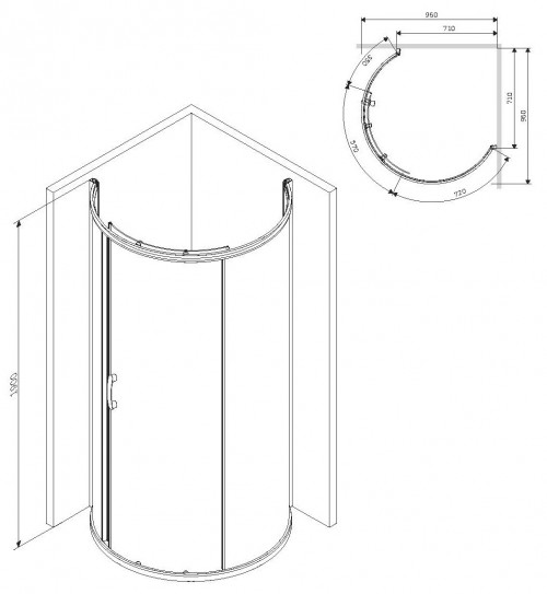 AM-PM Like Round 95 W83G-333-095CT