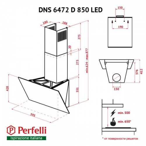 Perfelli DNS 6472 D 850 BL LED