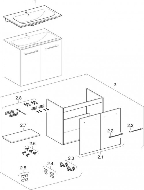 Geberit Selnova Square 80 501.256.00.1