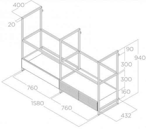 Elica Open Suite BL/F/160