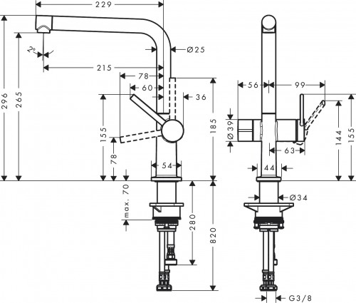 Hansgrohe Talis M54 72827000