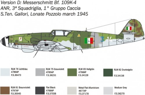 ITALERI Bf 109 K-4 (1:48)