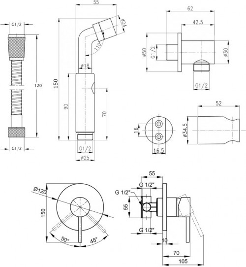 Q-tap 101 QTSPRCRM101SET