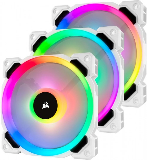 Corsair LL120 RGB Dual Light Loop White RGB Triple Pack