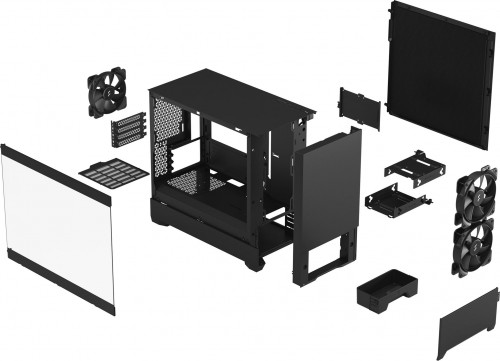 Fractal Design Pop Mini Silent Black TG Clear