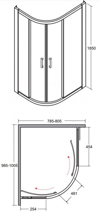 Besco Modern 100x80 MA-100-80-C