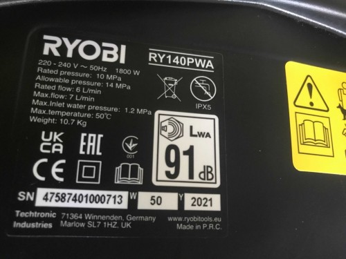 Ryobi RY140PWA