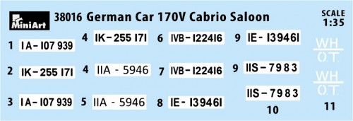 MiniArt German Car 170v Cabrio Saloon (1:35)