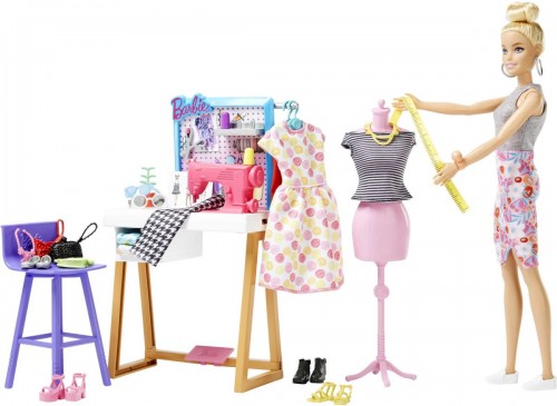 Barbie Fashion Designer Doll and Studio HDY90