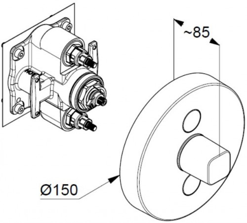 Kludi Push 387120538