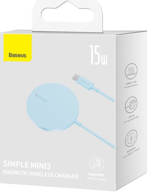 BASEUS Simple Mini3 Magnetic Wireless Charger 15W