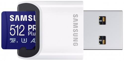 Samsung PRO Plus microSDXC + Reader 2023 512Gb