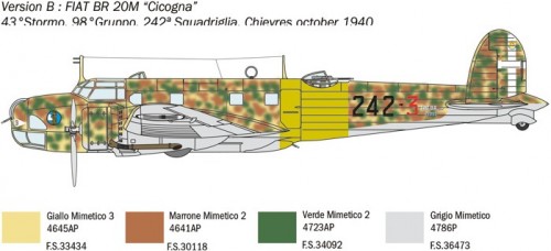 ITALERI FIAT BR.20 Cicogna (1:72)