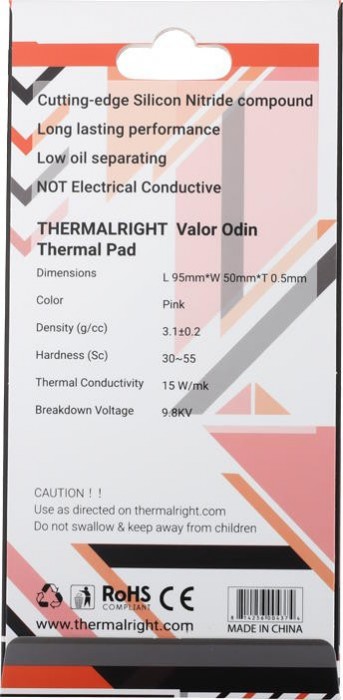 Thermalright Valor Odin 95x50x0.5mm