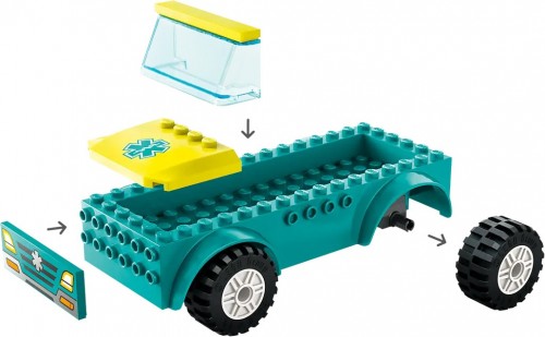 Lego Emergency Ambulance and Snowboarder 60403