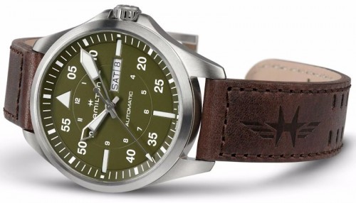 Hamilton Khaki Aviation Pilot Day Date Auto H64635560
