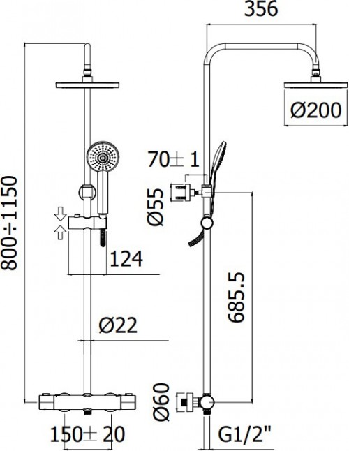 Paffoni Birillo ZCOL643CR