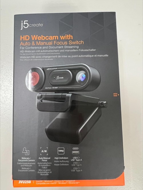 j5create HD Webcam with Auto & Manual Focus Switch