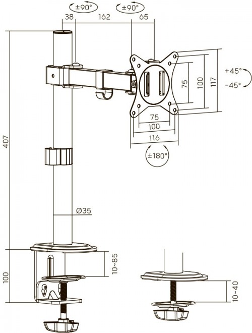 Brateck LDT66-C011