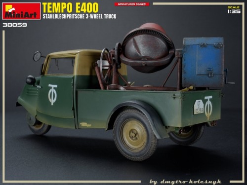 MiniArt Tempo E400 Stahlblechpritsche 3 Wheel Truck (1:35)