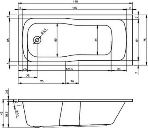 Devit Comfort 170x75 17075234