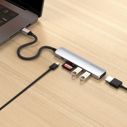 Satechi 6-in-1 USB-C Slim Multiport Adapter