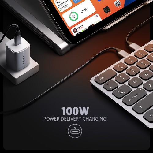 Axagon Multi-port USB-C 5Gbps hub with keyboard
