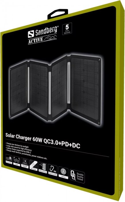 Sandberg Solar Charger 60W QC3.0+PD+DC