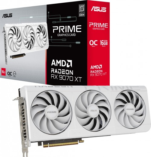 Asus Radeon RX 9070 XT Prime OC 16GB White