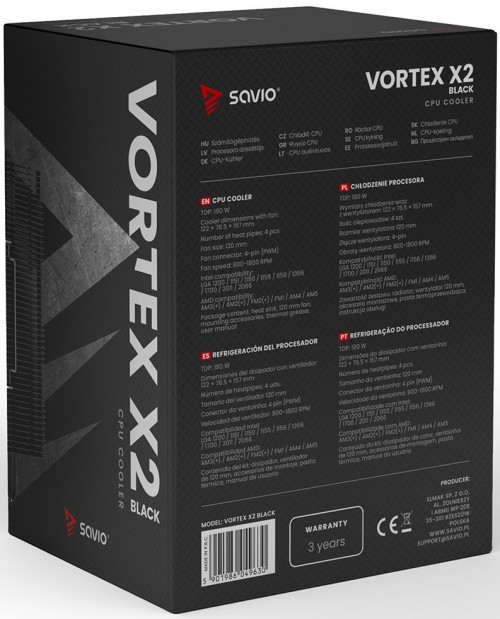 SAVIO VORTEX X2 Black