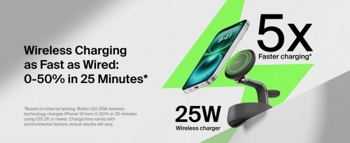 Belkin UltraCharge Pro 3-in-1 Magnetic Charging Dock Qi2 25W