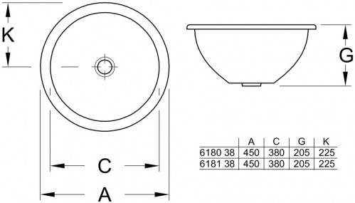 Чертеж с размерами