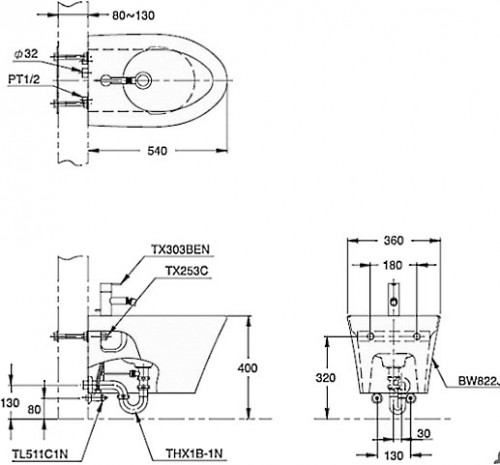 TOTO Avante BW822J