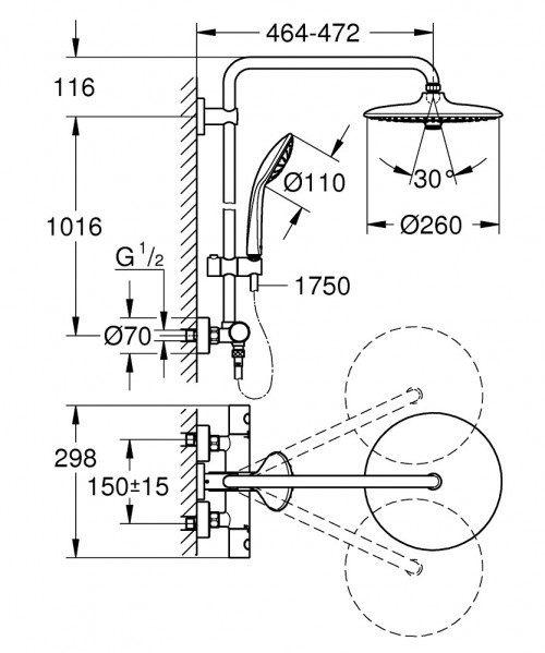 Grohe Euphoria System 260 27296002